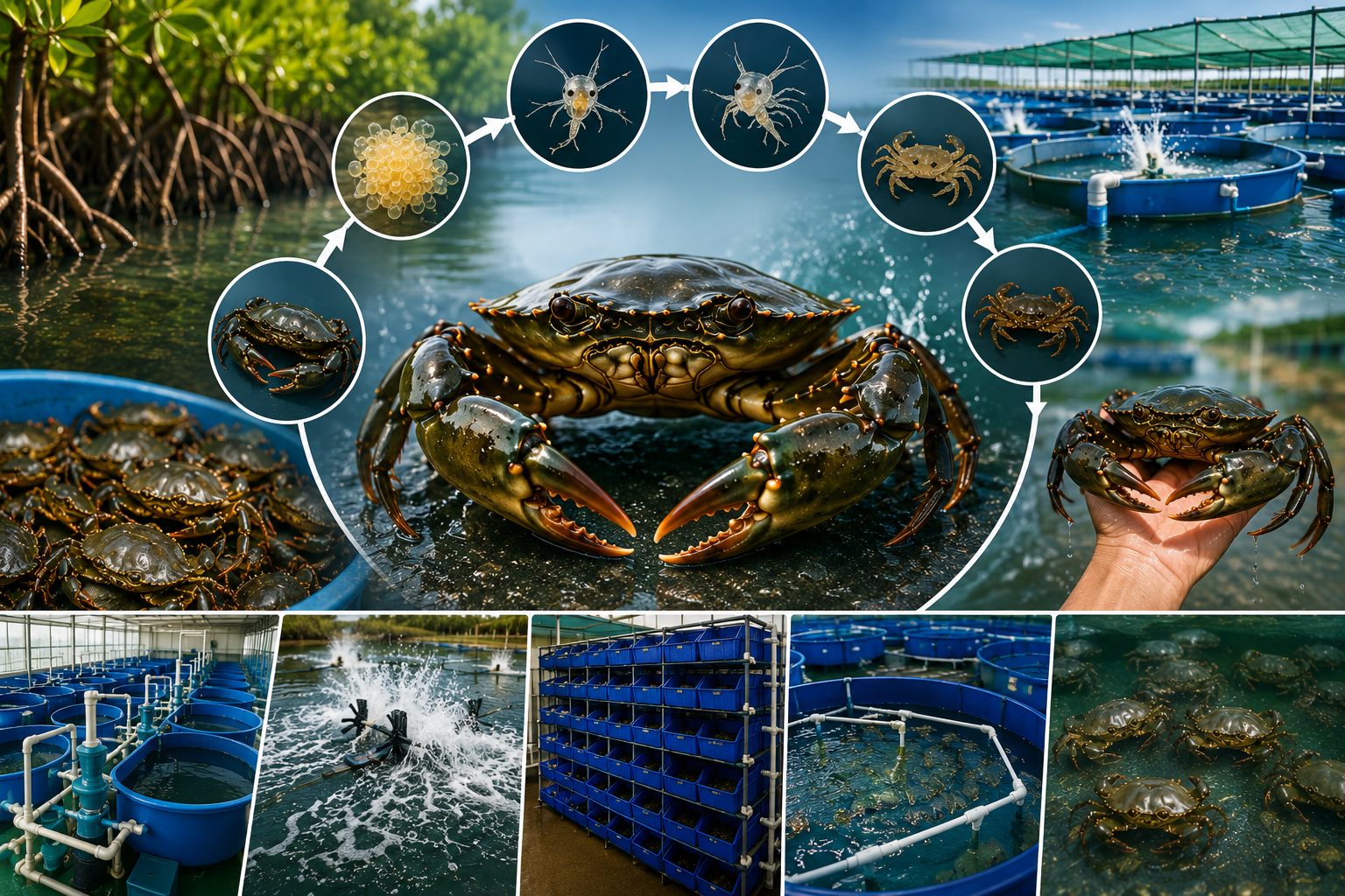 Mudcrab grow out
