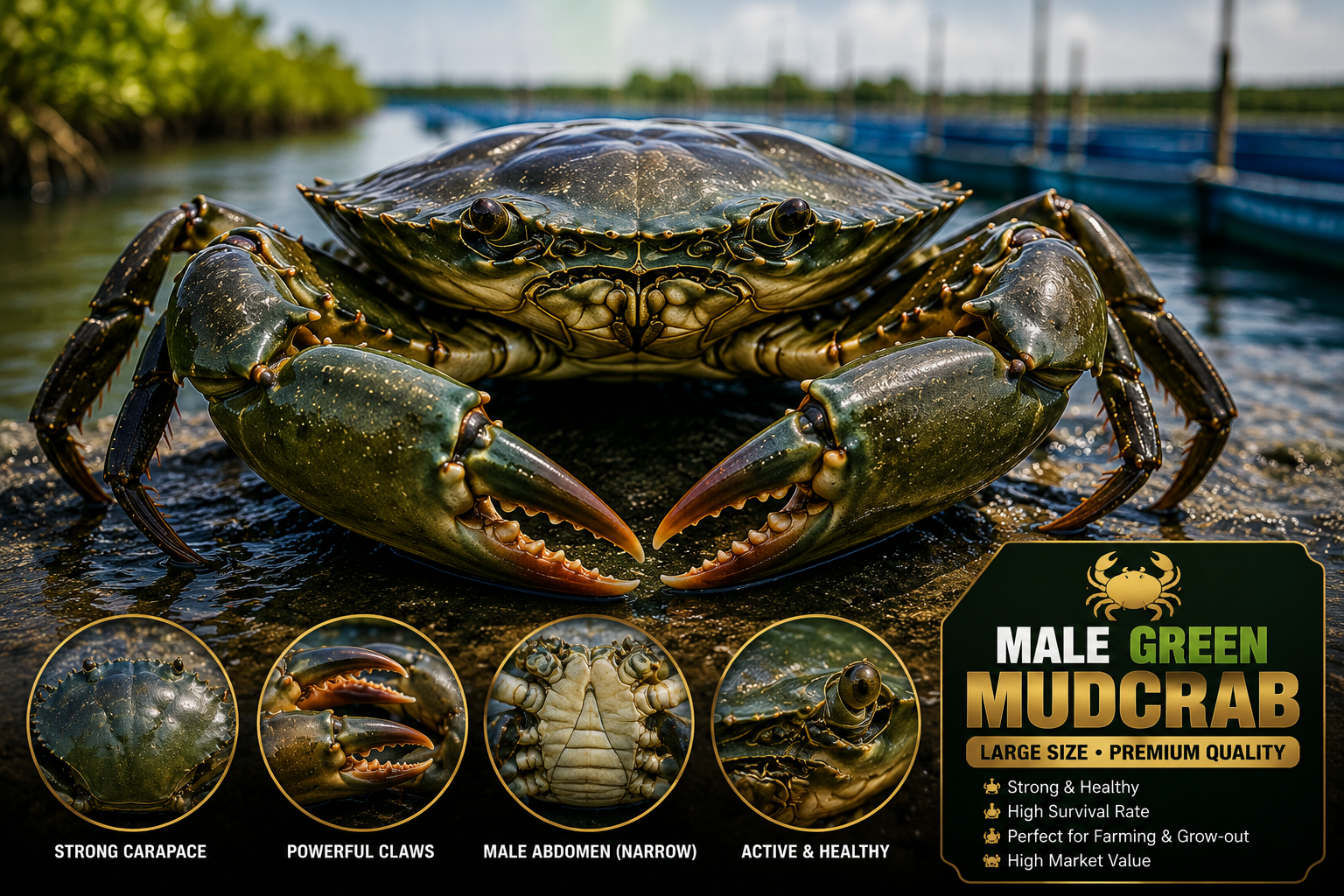 Mudcrab fattening